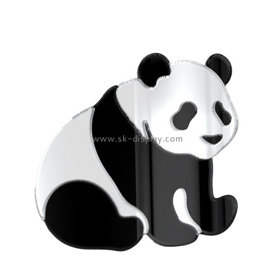 Custom panda shaped acrylic wall decor mirror sticker MA-249