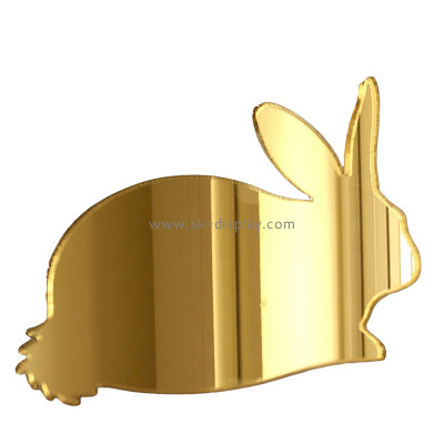 Custom rabbit shaped acrylic wall DIY mirror sticker MA-248