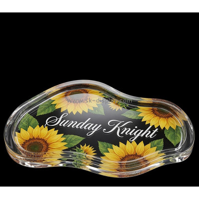 Custom irregular shaped acrylic decorative tray STS-341
