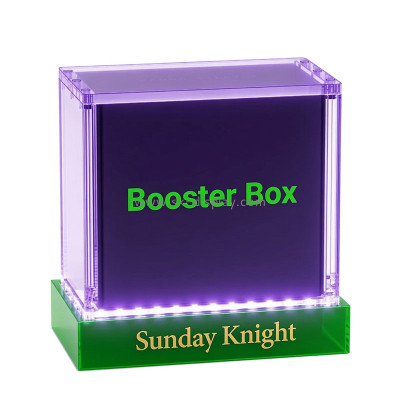 Custom acrylic illuminated Pokemon card booster box LDD-240