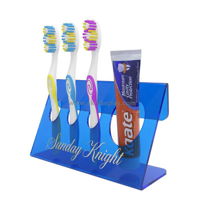 Custom acrylic toothbrush toothpaste stand holder SOD-1225
