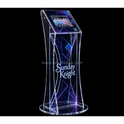 Custom acrylic trade show ipad floor stand PD-400
