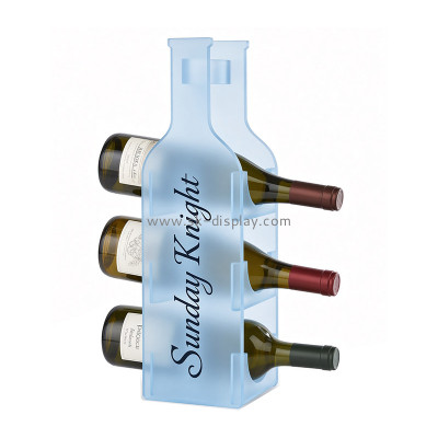Custom bottle shaped acrylic wine holder rack WD-348