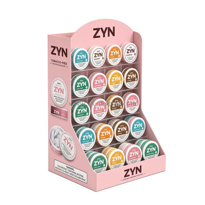 Custom acrylic ZYN nicotine pouches display stand rack SOD-1230
