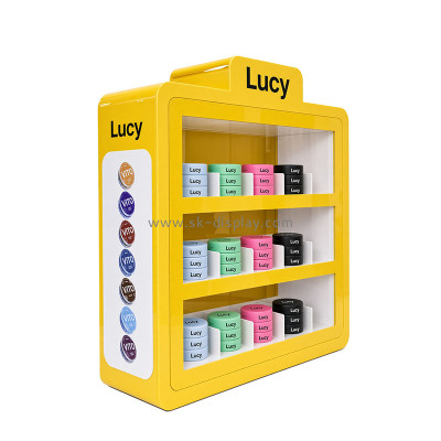 Custom acrylic countertop 3 tiers Lucy nicotine pouches display cabinet DBS-1415