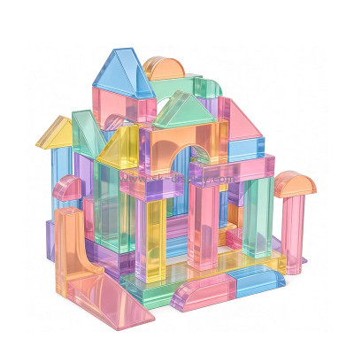 Custom acrylic kids stacking building blocks AB-450