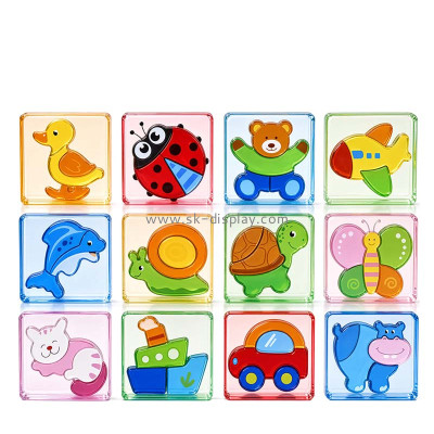 Custom acrylic kids toys puzzle blocks CA-254