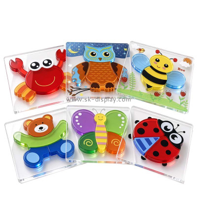 Custom acrylic animal puzzle block set CA-255