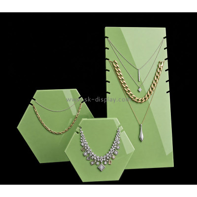 Custom acrylic retail necklace display stand JD-379