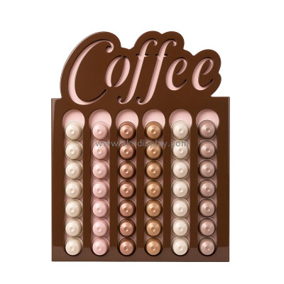 Custom acrylic wall coffee pod holder FD-620