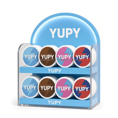 Custom acrylic YUPY nicotine pouches LED display stand KLD-252