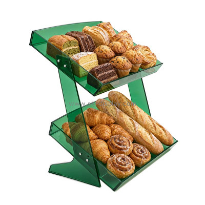 Custom slanted bakery display rack FD-623