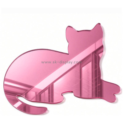 Custom wall 3D decor cat mirror sticker MA-261